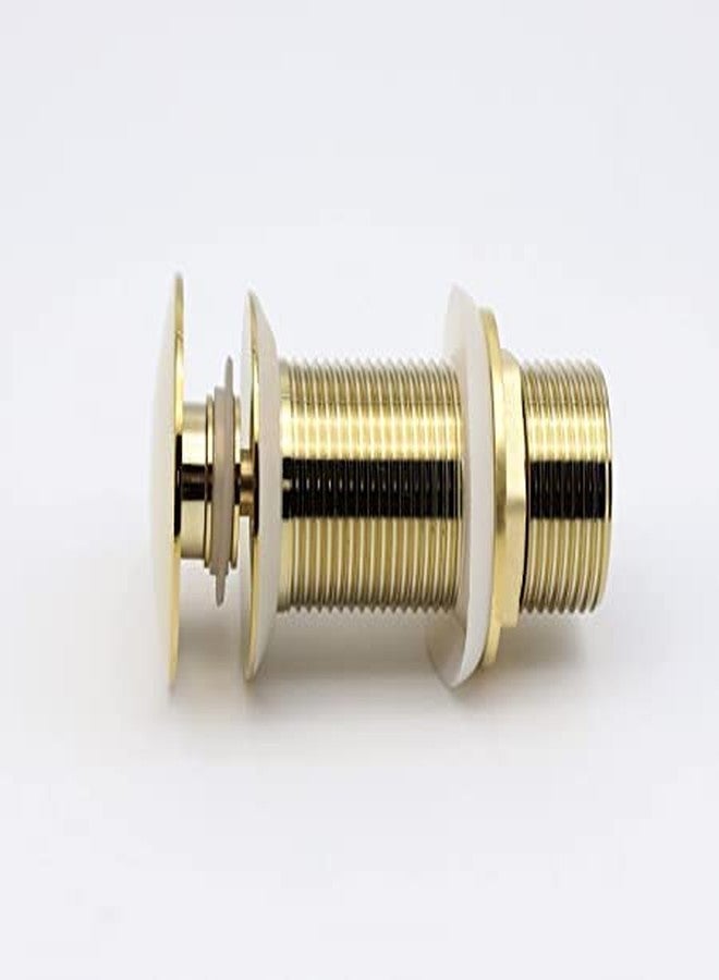 B Backline Brass Heavy Quality Full Threaded Pop Up Waste Coupling 32 MM - 5" Inche (5" Gold Glossy) - Image 3